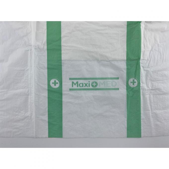 पीई फिल्म बैकशीट और मुद्रित सुविधाओं के साथ सुपर आरामदायक डिस्पोजेबल वयस्क डायपर 3