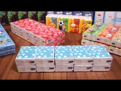 पॉकेट पैक फेशियल टिश्यू यात्रा के लिए 3 प्लाई 14gsm अल्ट्रा सॉफ्ट स्पेशल टेक्सचर