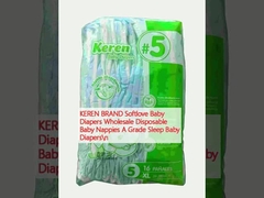 KEREN BRAND सॉफ्टलव बेबी डायपर थोक डिस्पोजेबल बेबी डायपर ए ग्रेड स्लीप बेबी डायपर