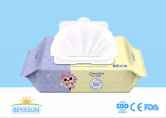 कस्टम विटामिन ई मुंह हाथ की सफाई एक बार इस्तेमाल करने योग्य बायोडिग्रेडेबल बेबी सफाई नरम पोंछे बेबी गीले पोंछे